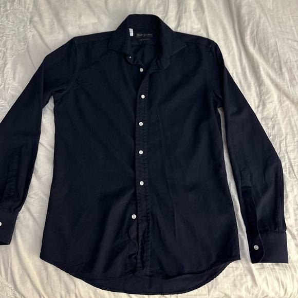 Ralph Lauren Black Label Wool Button Down Shirt Made in Italy - Picture 1 of 3